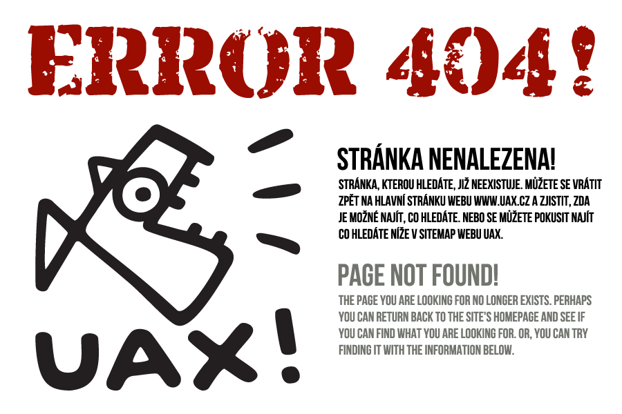 error 404 chybova stranka page not found uax
