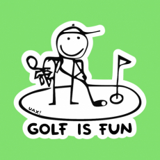 Potisk 1057 - GOLF IS FUN