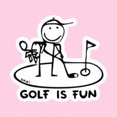 Potisk 1057 - GOLF IS FUN