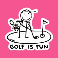 Potisk 1057 - GOLF IS FUN