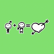 Potisk 1065 - MATH OF LOVE