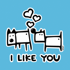 Potisk 1066 - I LIKE YOU