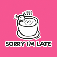 Potisk 1087 - SORRY IM LATE