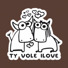 Potisk 1089 - TY VOLE I LOVE