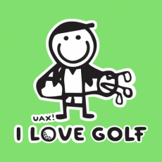 Design 1107 - I LOVE GOLF