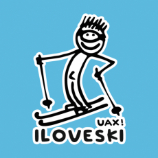 Potisk 1122 - I LOVE SKI