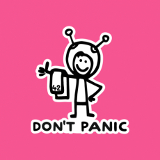 Potisk 1157 - DON'T PANIC