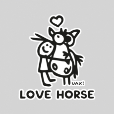 Potisk 1219 - LOVE HORSE