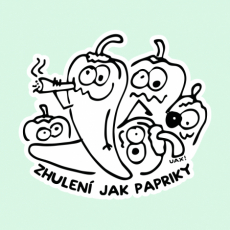 Potisk 1245 - ZHULENÍ JAK PAPRIKY