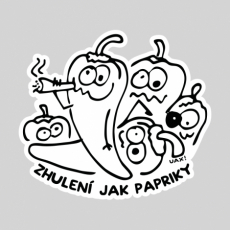 Potisk 1245 - ZHULENÍ JAK PAPRIKY