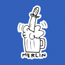 Potisk 5008 - Magickou mocí vládne Merlin, čaroděj krále Artuše