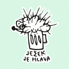Potisk 5011 - Jihlavský ježek se v pivo mění.