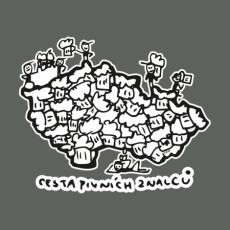 Potisk 5024 - Cesta pivních znalců křižuje celou zem.