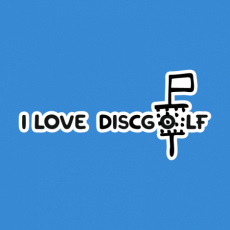Potisk 5150 - I LOVE DISCGOLF