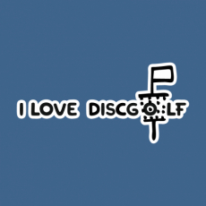 Potisk 5150 - I LOVE DISCGOLF