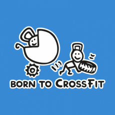 Potisk 5176 - BORN TO CROSSFIT