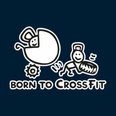 Potisk 5176 - BORN TO CROSSFIT