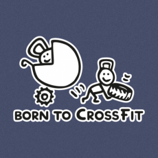 Potisk 5176 - BORN TO CROSSFIT