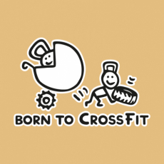 Potisk 5176 - BORN TO CROSSFIT