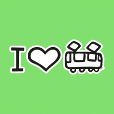 Potisk 5200 - I LOVE TRAMVAJ