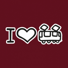 Potisk 5200 - I LOVE TRAMVAJ