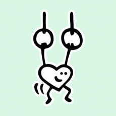 Potisk 5268 - SRDCE GYMNASTA