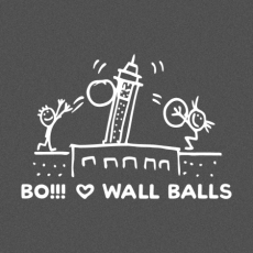 Potisk 5198 - BO!!! LOVE WALL BALLS