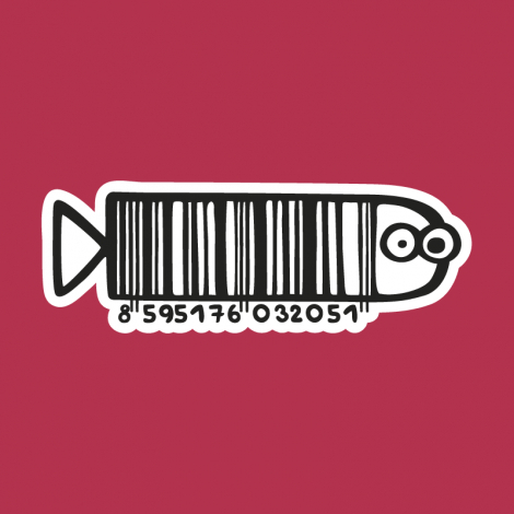 Potisk 71 - FISHBARCODE