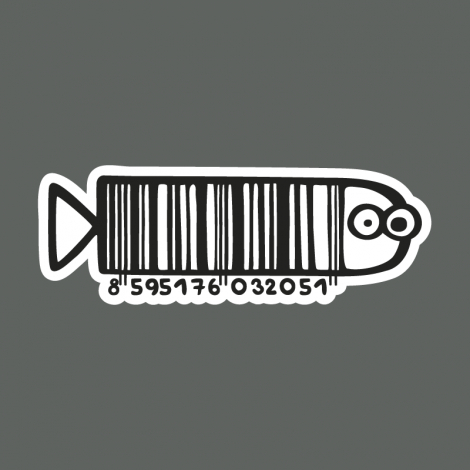 Potisk 71 - FISHBARCODE