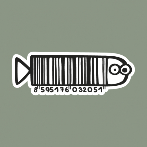 Potisk 71 - FISHBARCODE