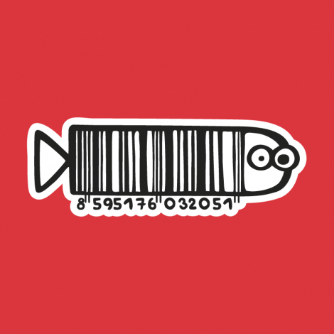 Potisk 71 - FISHBARCODE