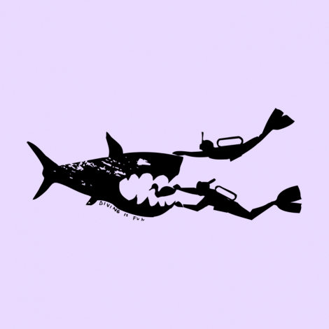 Potisk 252 - DIVING IS FUN