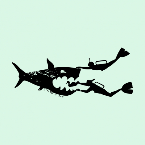 Potisk 252 - DIVING IS FUN