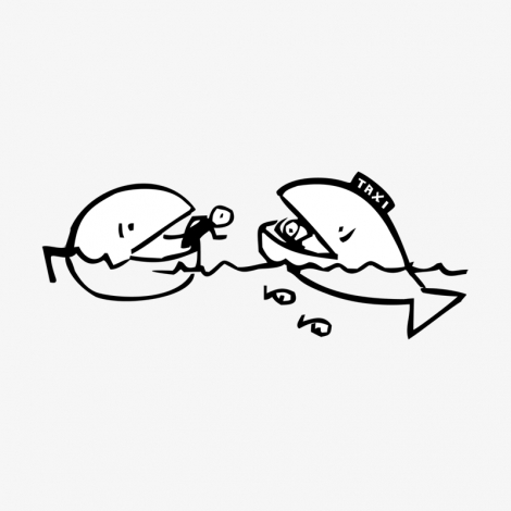 Potisk 385 - FISH TAXI