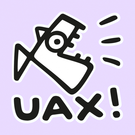 Potisk 412 - LOGO UAX! SMALL