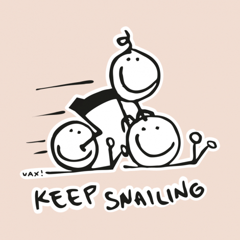 Potisk 1017 - KEEP SNAILING