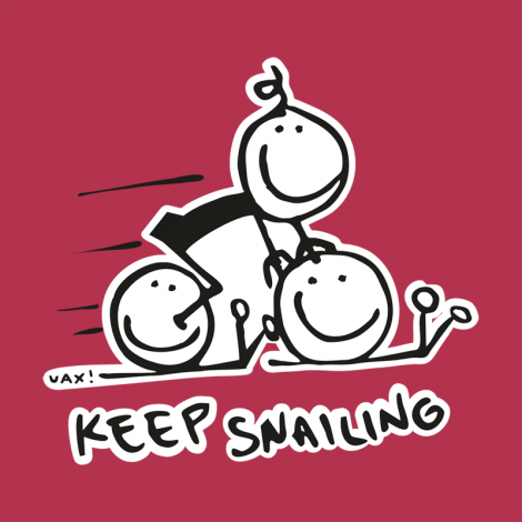 Potisk 1017 - KEEP SNAILING