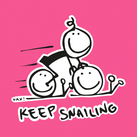 Potisk 1017 - KEEP SNAILING