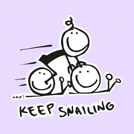 Potisk 1017 - KEEP SNAILING