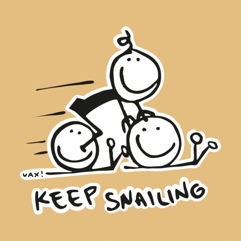 Potisk 1017 - KEEP SNAILING