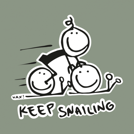 Potisk 1017 - KEEP SNAILING