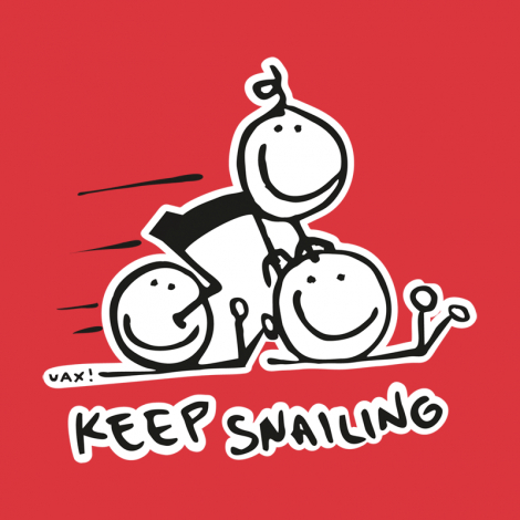 Potisk 1017 - KEEP SNAILING