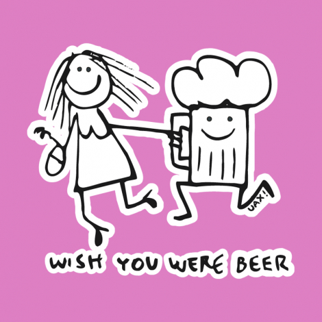 Potisk 1049 - WISH YOU WERE BEER