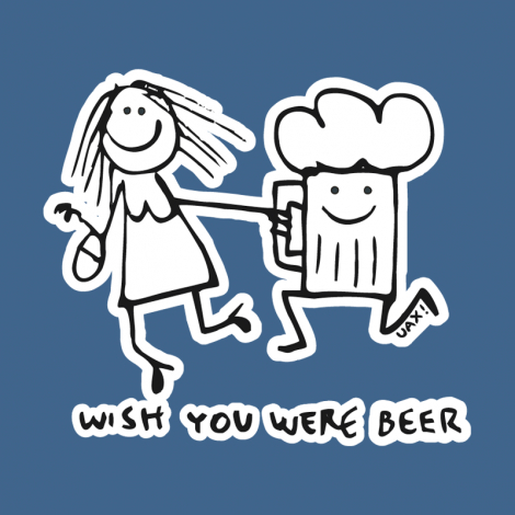 Potisk 1049 - WISH YOU WERE BEER