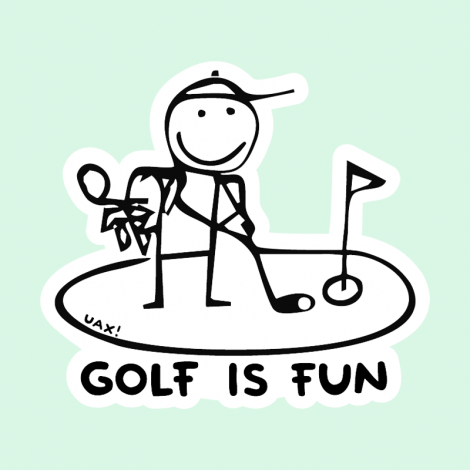 Potisk 1057 - GOLF IS FUN