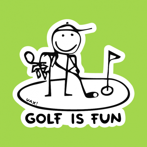 Potisk 1057 - GOLF IS FUN