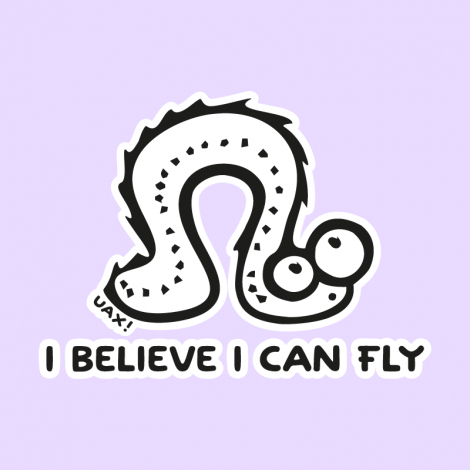 Potisk 1062 - I BELIVE I CAN FLY