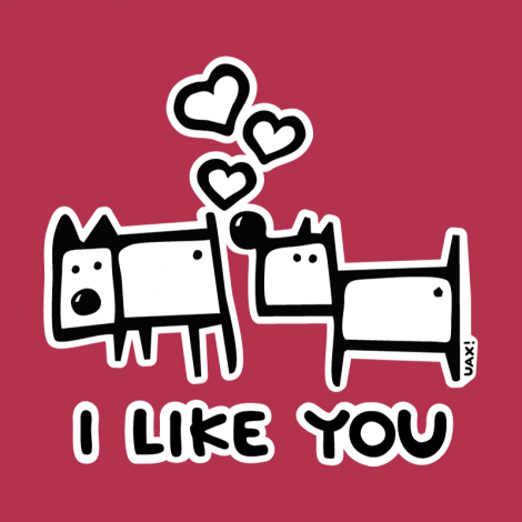 Potisk 1066 - I LIKE YOU