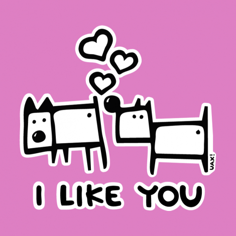 Potisk 1066 - I LIKE YOU