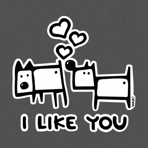 Potisk 1066 - I LIKE YOU